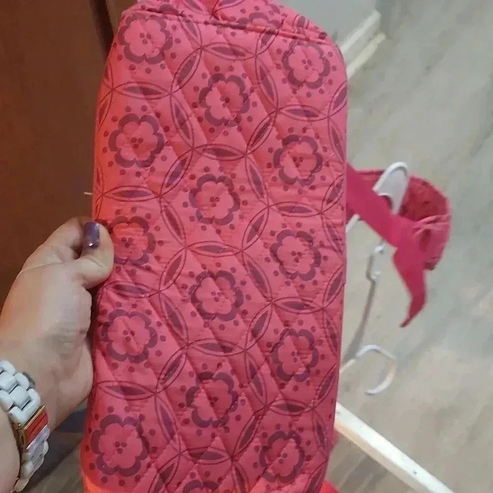 NWOT Kaddie and Libbie pink quilted Bookbag - Picture 4 of 7